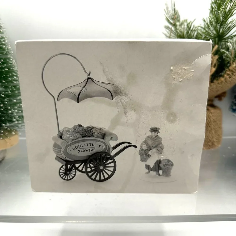 Vintage Department 56 Heritage Village Chelsea Market Flower Monger Cart 58157
